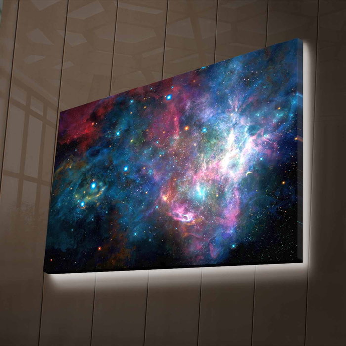 Wallity Lienzo Decorativo Iluminado con LEDs NASA-024 Multicolor Wallity Lienzo Decorativo Iluminado con LEDs NASA-024 Multicolor
